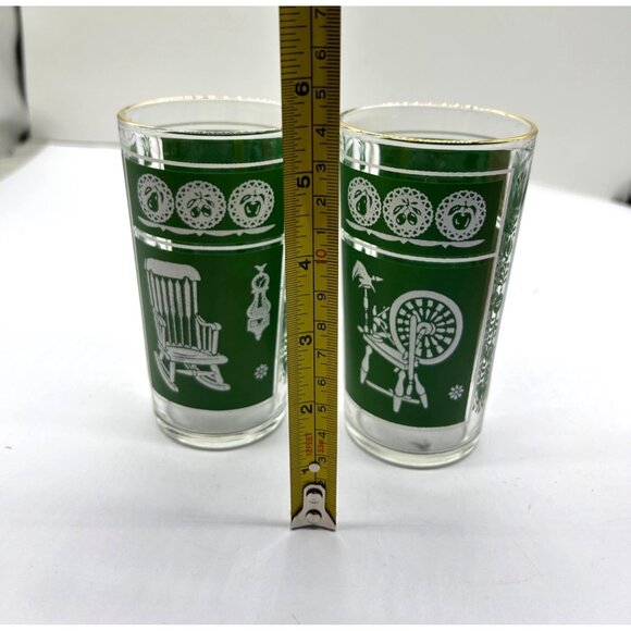 Vintage Libbey Colonial Americana Homestead Drinking Glasses Set of 2 MCM 12 Oz. - Picture 10 of 11